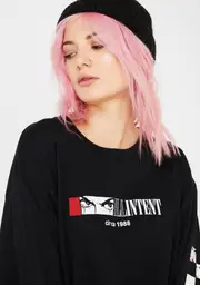 [ILL INTENT] Checkerboard Eyes Long Sleeve Tee