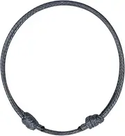 [Luck Strings] Adjustable Wax Nylon Cord Bracelet for Men Women Adult - Leather imitation string Unisex Waterproof Boy Girl Friendship Gift
