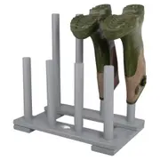 Esschert Design Wooden Boot Rack Shoe Stand Home Organiser 41.8x41.9cm Grey