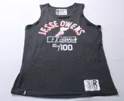 Roots Of Fight Men's Jesse Owens Games 1936 Tank WR4 Black Heather Medium NWT