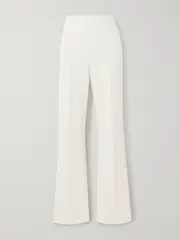 [Another Tomorrow] Another Tomorrow - Stretch-jersey Straight-leg Pants - White - IT42 IT 42 White