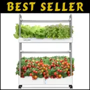 Space-Saving Hydroponic Garden with 60 Pods & Full Spectrum LED for Home Use