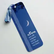 My Son Inspirational Bookmark, Night Sky Image, Lamination Available