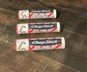 3 x Chapstick CANDY CANE Limited Edition Lip Balms 0.15oz Ea