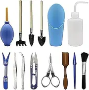 YaSao 14PCS Garden Planting Tool Set Bonsai Succulent Transplanting Miniature Fairy Mini Garden Planting Gardening Hand Tools for Home Office Garden