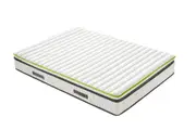 King Single Luxury Pocket Spring Mattress Latex Euro Pillow Top 32cm