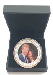 Marriage of Prince Harry & Meghan Markle 19th May Commemorative Coin + Gift Box