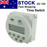 DC 12V Timer Switch Digital Programmable Control LCD Time Relay Day/Week Set NEW