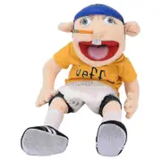 Large Jeffy Boy Hand Puppet - Funny Party Props and Christmas Doll Plush Toy for Kids E