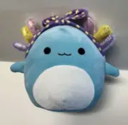 Squishmallows Irina the Teal Blue Axolotl w/ Headband 9" Plush
