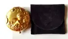 VINTAGE ESTEE LAUDER COMPACT LUCIDITY GOLD TRANSLUCENT PRESSED POWDER ,MIRROR