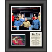 Framed Star Trek TV Series 11"x14"Three Photo Collage