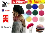 Women's Ladies Beanie Wool French Beret Newsboy Hat Cap Winter Warm Hats Girls