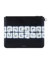 Givenchy 4G Tag Effect Printed Large Pouch One size Black