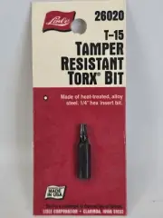 Lisle 26020 Tamper Proof Torx - T15