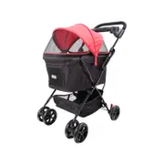 Ibiyaya Easy Strolling Pet Buggy for Cats & Dogs up to 20kg - Rouge Red