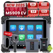 2025 Autel MaxiSYS MS909EV EV Diagnostic Scanner w/ EVDiag Box, ECU Coding, 40 Services