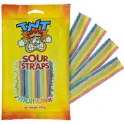 TNT Sour Straps Mutlicolor 150g