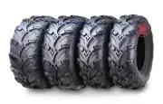WANDA Mud Sling 8 Ply ATV Tires 23x8-11 24x10-11 fit 89-04 Kawasaki BAYOU 300