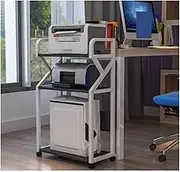 Printer Holder Printer Stand Printer Desk 3-Tiers Printer Stand Office Movable Printer Rack Storage Rack Floor Printer Rack with Movable Pulley Printer Shelf Printer Rack Printer Table (Color : C)