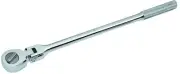 SK Tools USA 1/2" Drive Professional Reversible Flex Head Ratchet, 17.6" Long...
