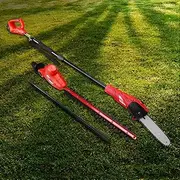 Chainsaw Trimmer Cordless Pole Chain Saw 8in 20V Battery 2.7m Reach Lightweight Tool