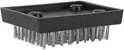 GAROZATION Stainless Steel BBQ Cleaning Brush with Ergonomic Handle Multi Functional Grate Scraper for Outdoor Grill Maintenance Durable Wire Bristles for Efficient Cleaning