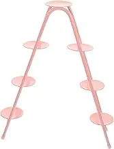 Ciieeo Set Dessert Stand Platters Tiered Cupcake Display Stand Lid Pastry Cakes Gold Cupcake Stand Cake Stand with Dome Cylinder Stands for Party Decorating Displays Decorations Pink Iron