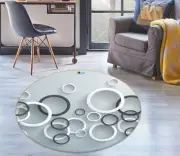 3D Simple Circles NBC492911 Game Rug Mat Elegant Photo Carpet Mat Romy