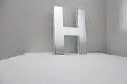 Mirror Alphabet Letter Large Upper Case 20cm "H"
