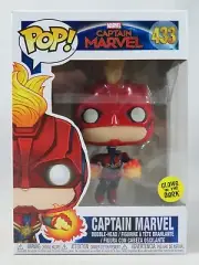 Marvel Funko Pop - Captain Marvel (Glow) - No. 433 - Free Protector