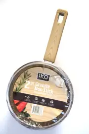 IKO 2 Qt Granite Non Stick Sauce Pan with Lid Cookware No PFOA Lead /Cadmium