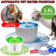 Automatic Pet Water Fountain Filter Bowl Dog Cat Drinking Water Dispenser Feeder