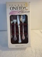New Oneida Summer Mist Autumn Glow Flatware Service For 4