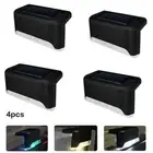 No Power Bills Deck Lights Off Securit Solar Powered 3 Lumens Decks Docks