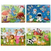 Children s Brain Game Kinderganten Variety Table Game Dinosaur/Zoo Puzzle Jigsaw