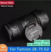 Decal Skin For Tamron 28-75mm F2.8 G2 A063 Sticker Vinyl Wrap Film Coat Z Mount