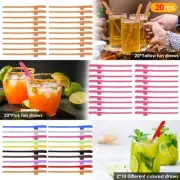 20Pcs Hen Party Straws Plastic Creative Drinking Straws Reusable Girls padGy