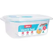 Decor Vent & Seal Container Oblong Teal 500mL