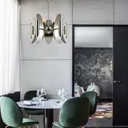 STRATO Polished Nickel Hardware with Stainless Steel Pendant Light
