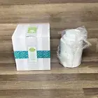 New Scentsy Tinsel Christmas Tree & Snow Flakes White Wax Warmer W/Bulb