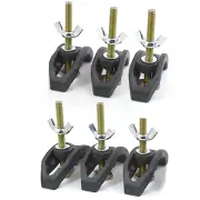 6PCS CNC Arcuate Press Plate Clamps Engraving Machine T Track Hold Down Clamps Fixture Fastening Platen Router Woodworki