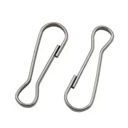 12Pcs Flag Pole Clip Snap Hooks, 304 Stainless Steel Spring Hooks, 1.58inch