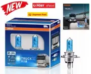 2x H4 OSRAM Truck X 24V 4000K White High Power 130W Headlight Globes P43t AU