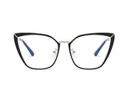 G46 Outdoor Anti-blue Light Sunglasses Smart Photosensitive Black Frame Color-changing Lens Flat Glasses for Women and Men
