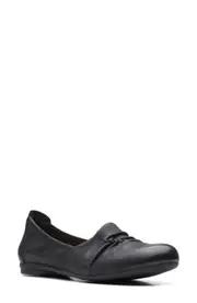 Clarks(r) Rena Way Flat in Black at Nordstrom, Size 6