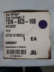 BRAD HARRISON DEVICNET ACTIVE I/O MODULE 16 INPUT TDN-8C0-108 BUS STOP