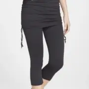 New PRANA Cassidy Capri Leggings Small Black Mid Rise Fitted Yoga Pants Rare