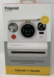 Polaroid Now Bundle Instant Camera White Brand New Sealed W/ Box + Pouch. (47A)