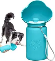 Portable Water Bottle for Dogs, Foldable Dog Water Bottle, Leak-Proof Dispenser, High-Temperature Resistant Container for Outdoor Traveling Hiking Camping, 9.25 x 4.33 x 3.15 Inches